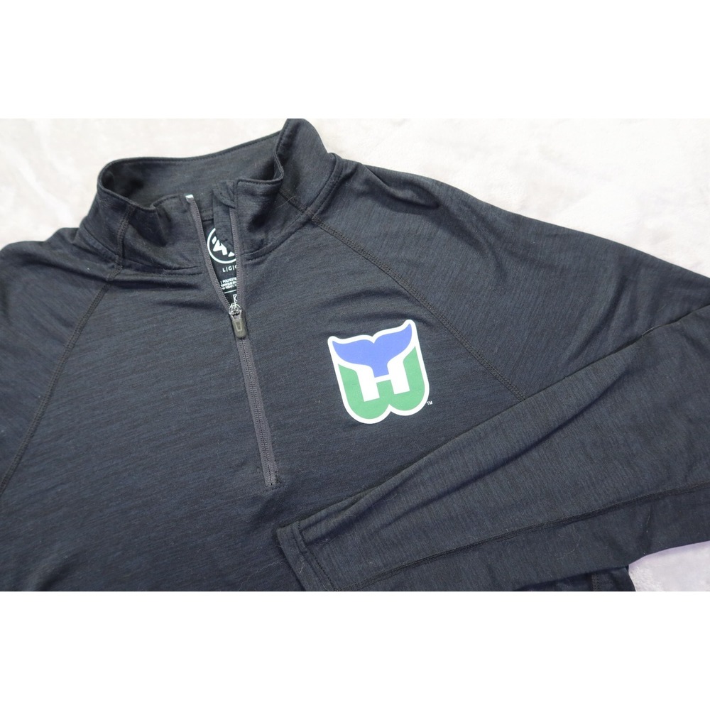 NHL Black and Green Men's Jersey